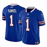 Men & Women & Youth Buffalo Bills #1 Curtis Samuel Blue 2023 F.U.S.E. Vapor Untouchable Limited Football Stitched Jersey,baseball caps,new era cap wholesale,wholesale hats